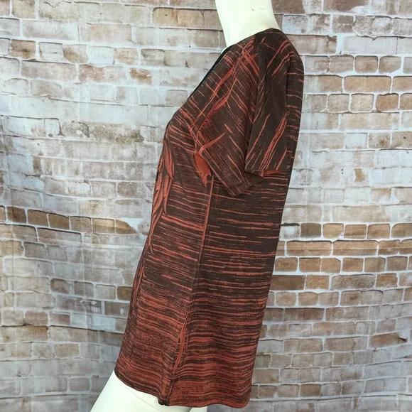 Affliction Women’s Graphic Short Sleeve Criss Cross V-Neck T-Shirt-Size: L -NWT - Picture 6 of 10